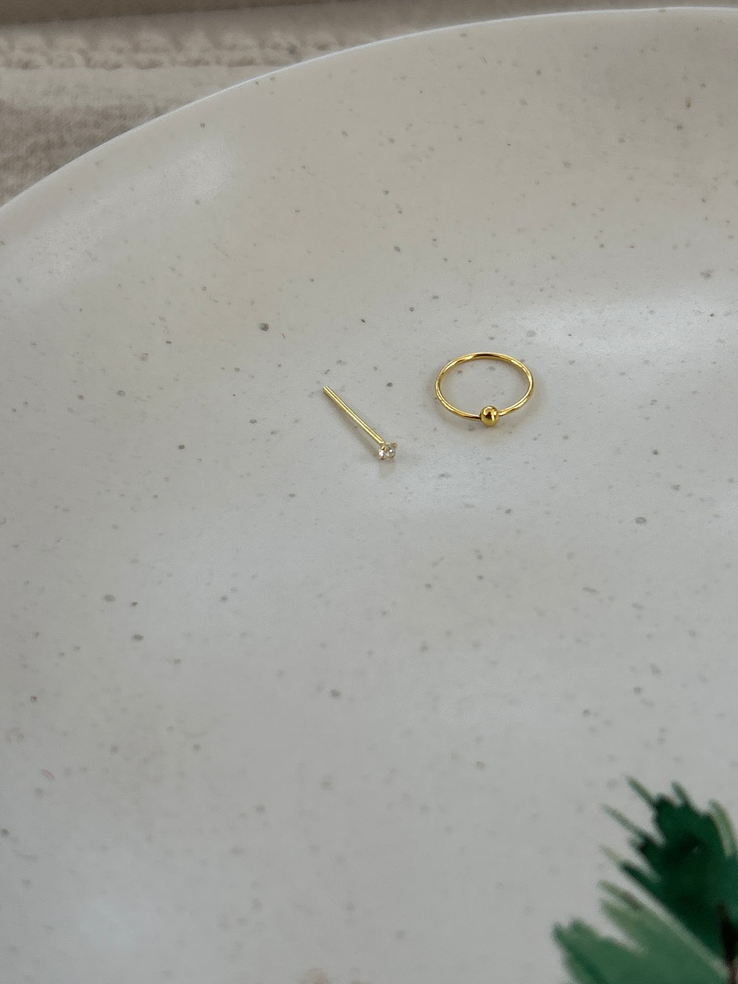 Gold Hoop + Sparkle Set
