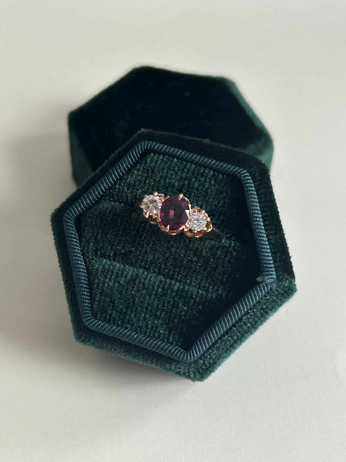 The Renaissance Purple Garnet Ring