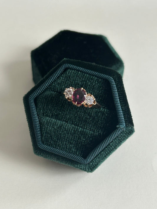 The Renaissance Purple Garnet Ring