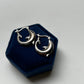 Vintage Nevada Silver Dolphin Hoops