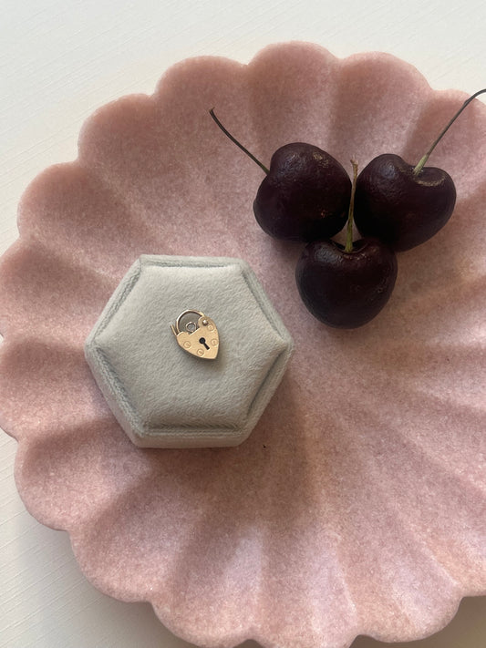 Vintage UK Hallmarked 9KT Padlock Charm