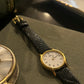 Vintage Seiko Gold & Black Roman Quartz Watch (1980s)