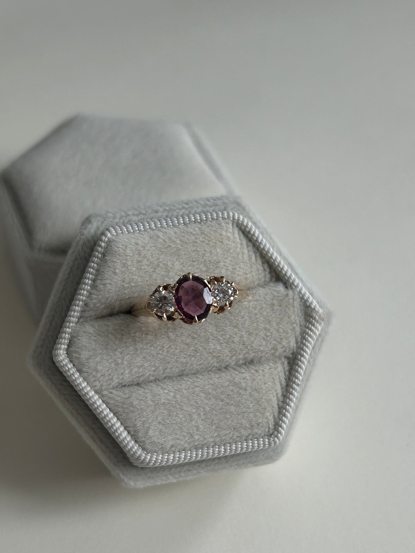 The Renaissance Purple Garnet Ring