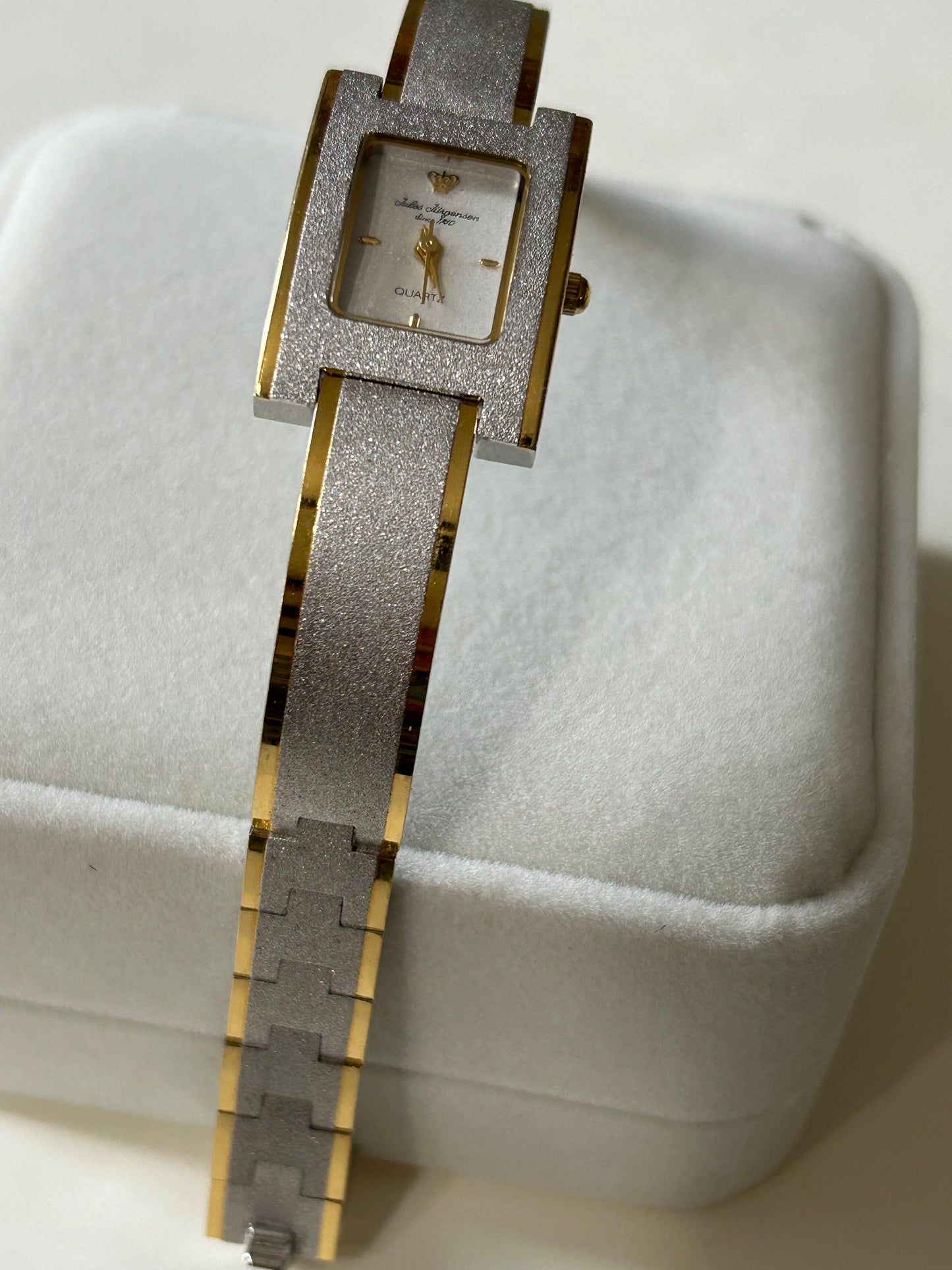 Vintage Jules Jurgensen Brushed Two Tone Watch