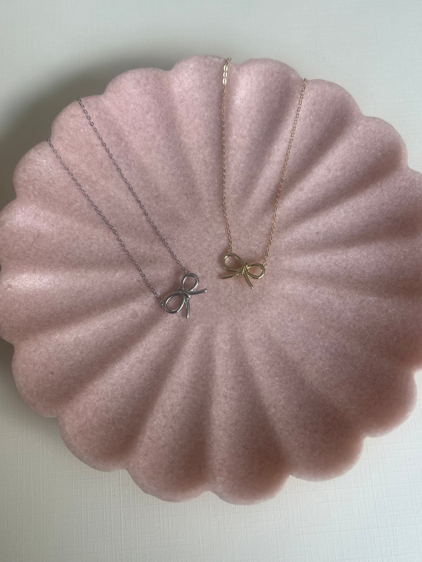 Ribbon On Top Necklace