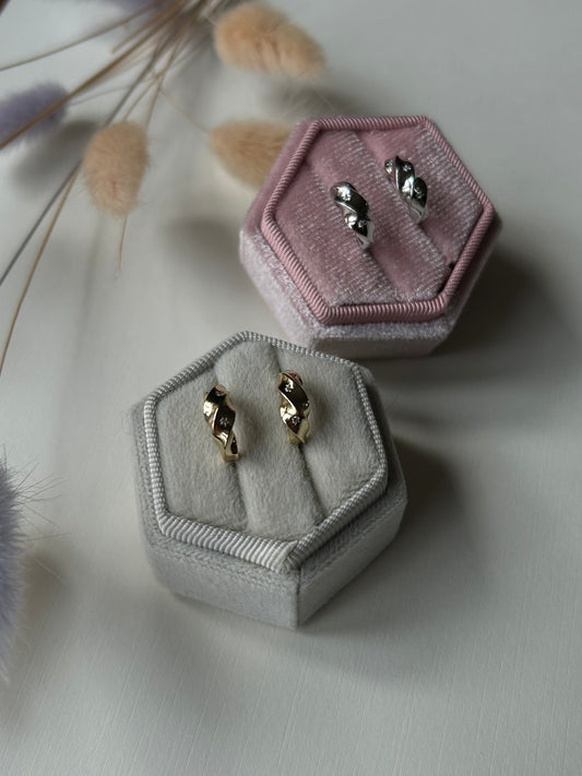 Starburst Half Hoops