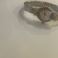 Vintage Gloria Vanderbilt Silver Heart-Dial Quartz Watch