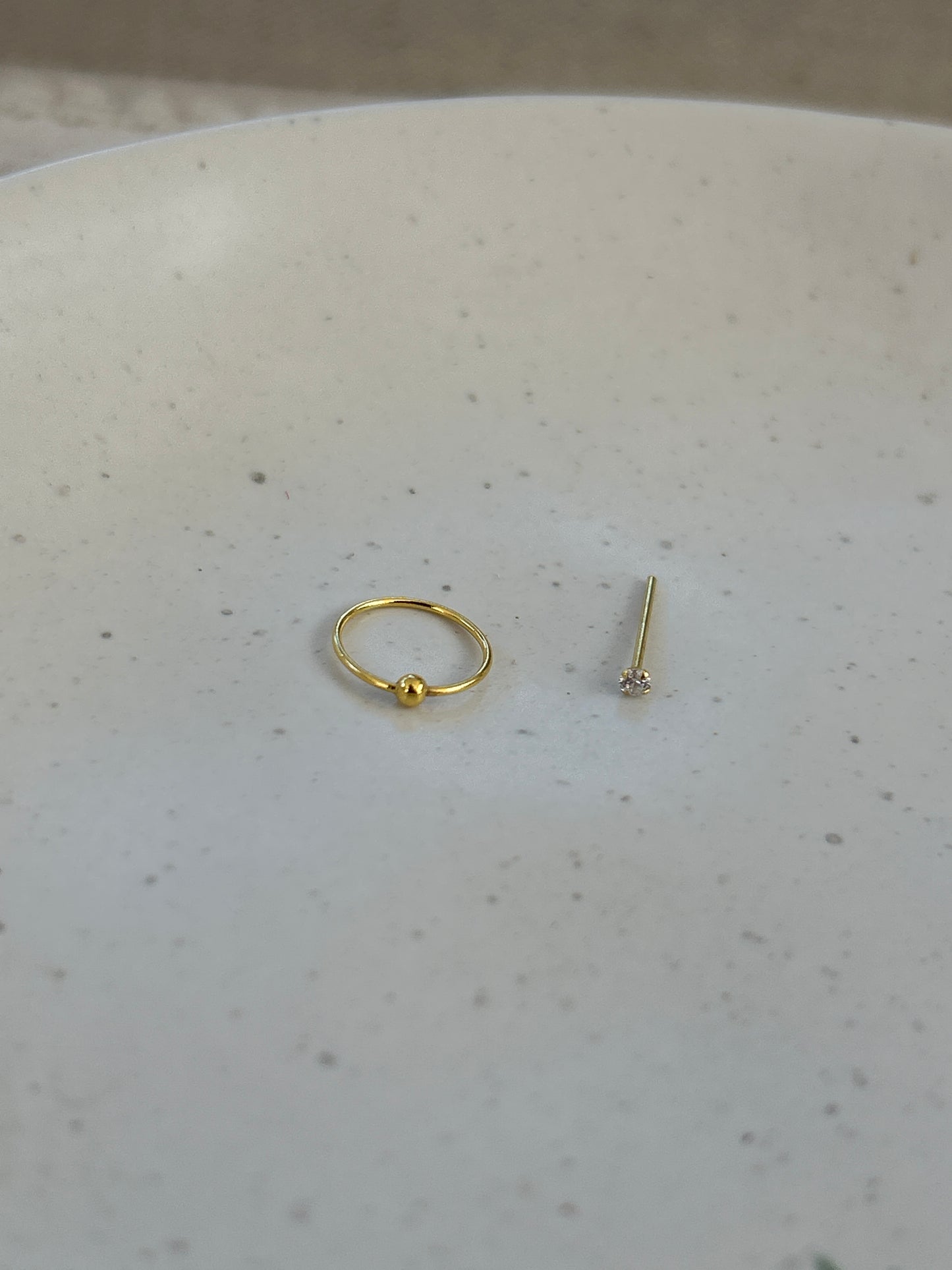 Gold Hoop + Sparkle Set