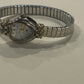 Vintage Gloria Vanderbilt Silver Heart-Dial Quartz Watch