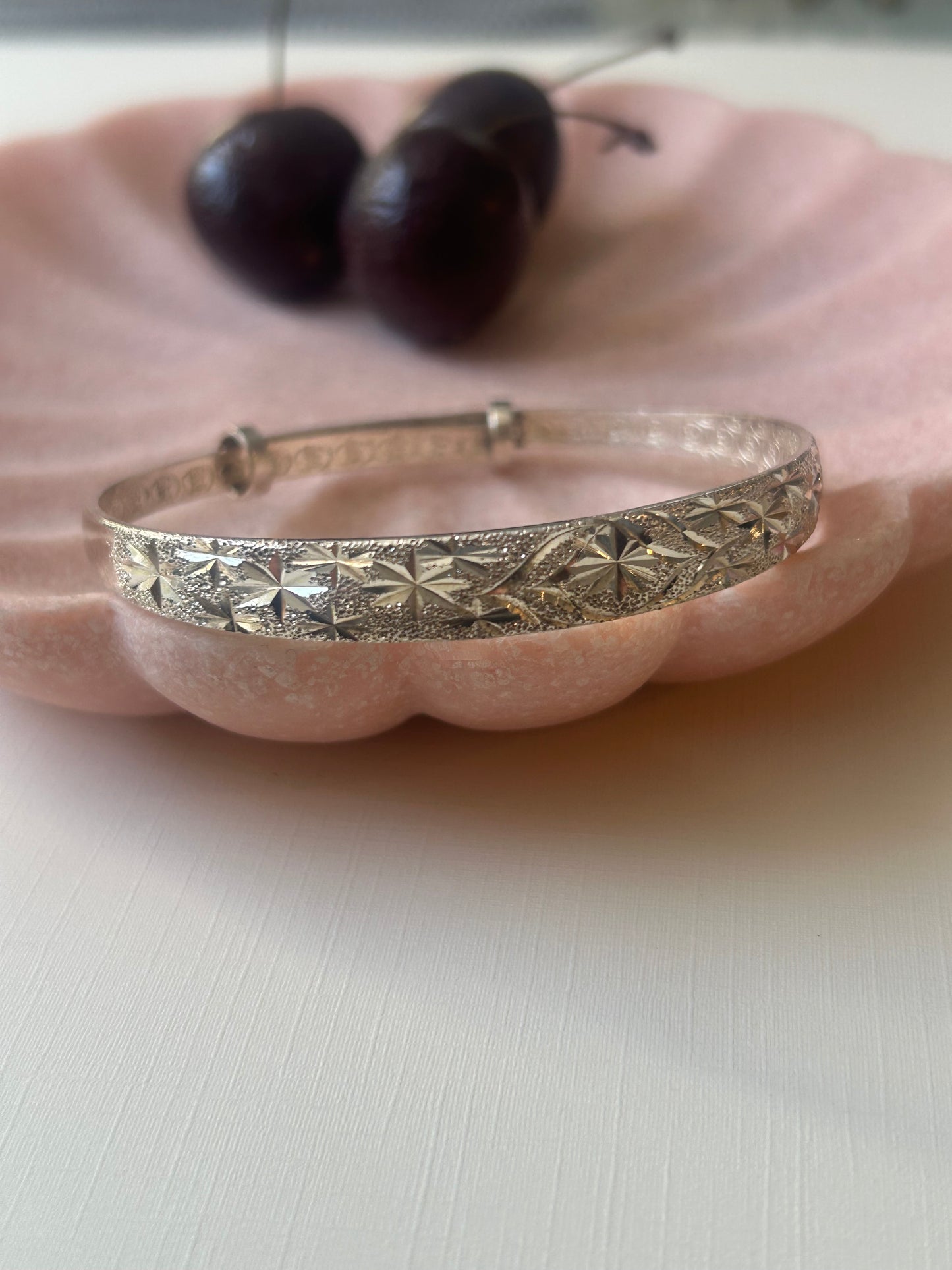 Etched Starburst Bangle