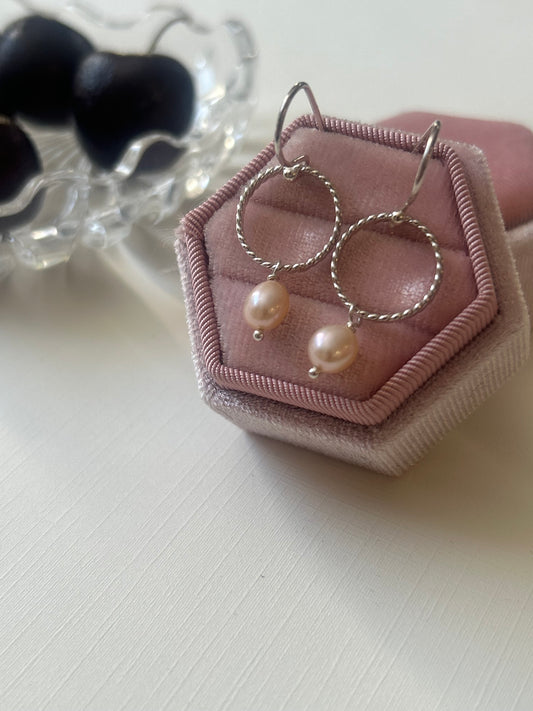 Blushed Pearl Dangles