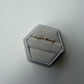 Vintage 10K Diamond Petal Nesting Band