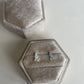 10K Opal + Diamond Floret Studs