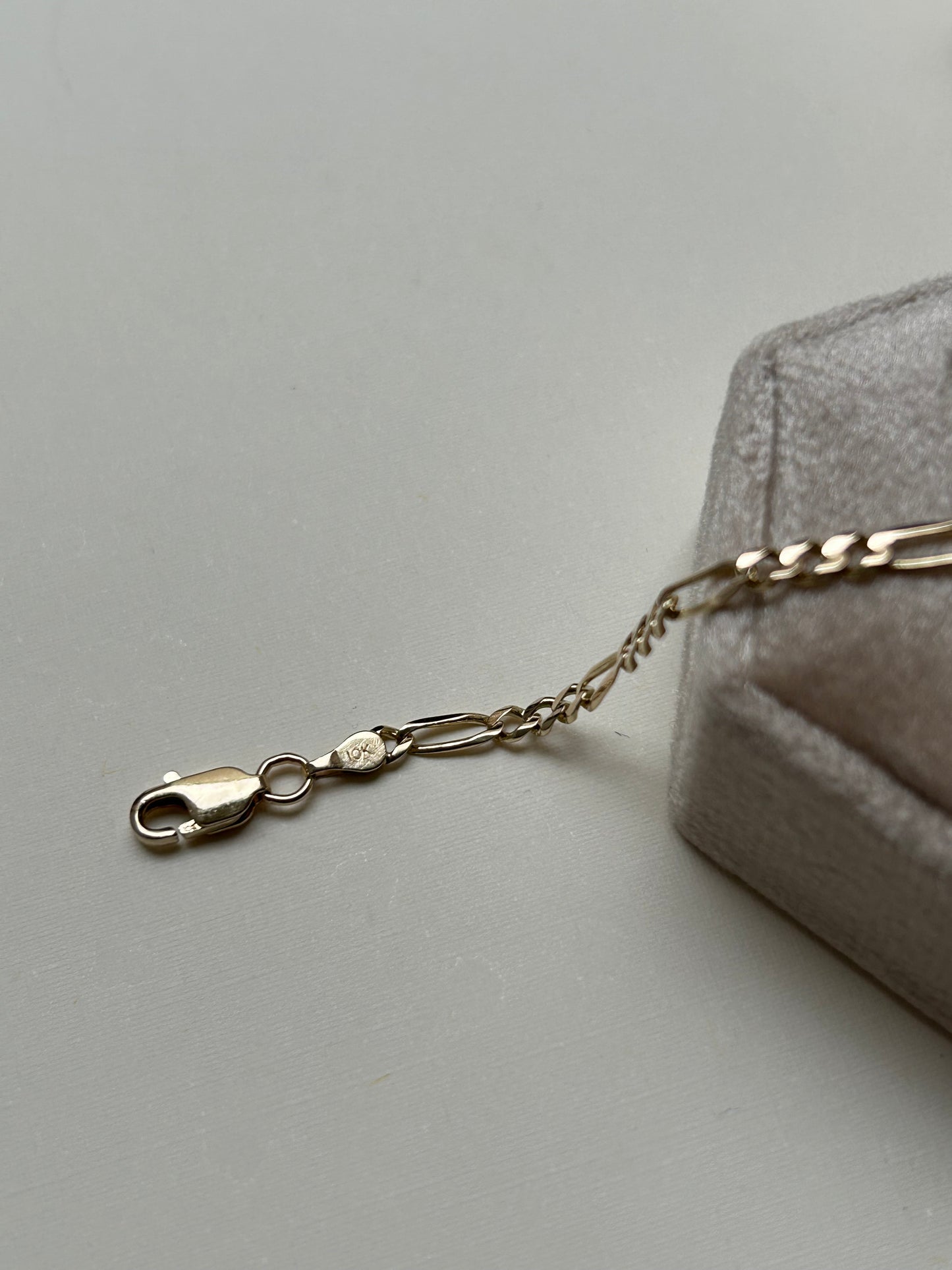 10K Vintage Figaro Bracelet