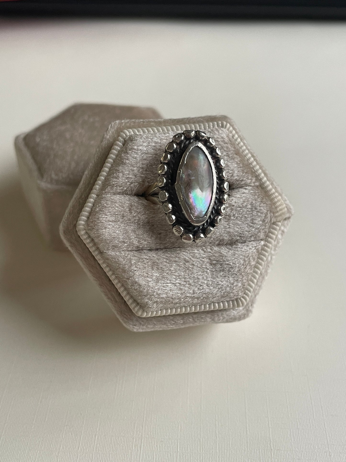 Vintage Mother of Pearl Sterling Ring