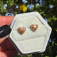 Desert Sunset Heart Studs