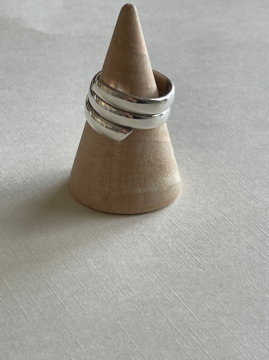 Triple Band Silver Ring