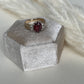 Vintage 14K Diamond and Garnet Pinky Ring