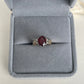Vintage 14K Diamond and Garnet Pinky Ring