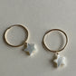 Pearlescent Star Charmed Hoops