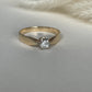 14K Solitaire Diamond Ring