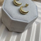 Gold Vermeil Croissant Half Hoops (small)