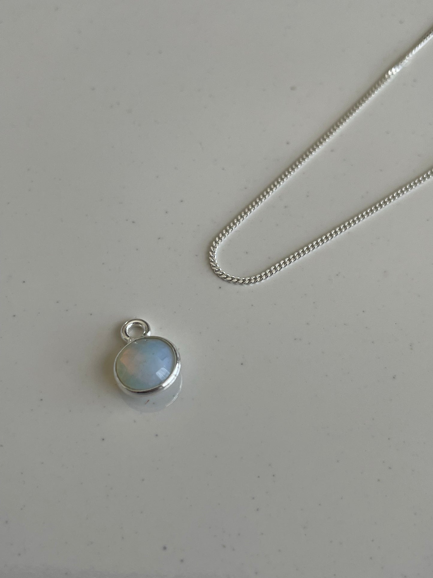 October’s Opalite In Silver