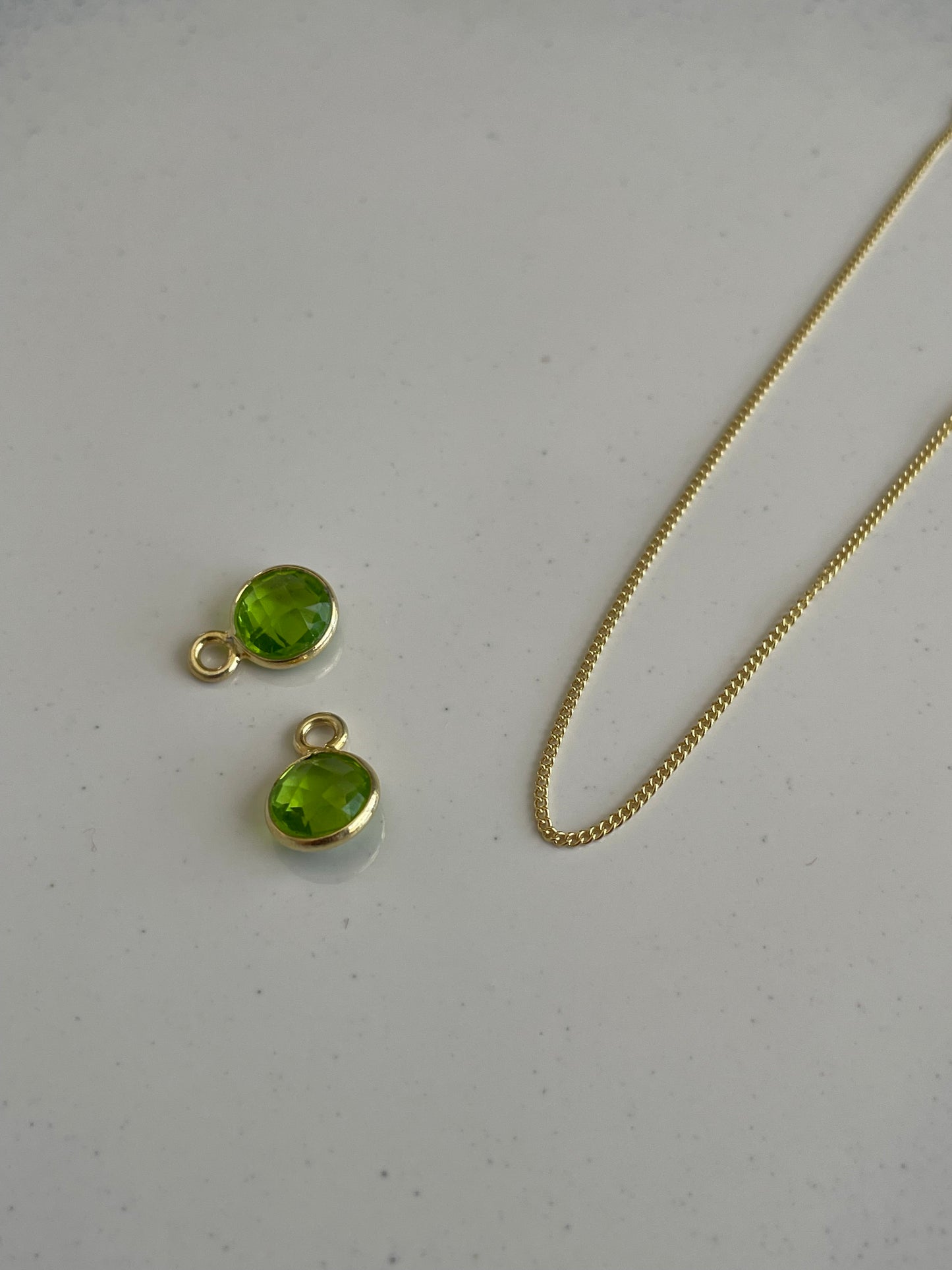 August’s Peridot In Gold