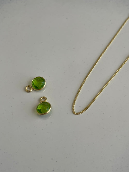 August’s Peridot In Gold