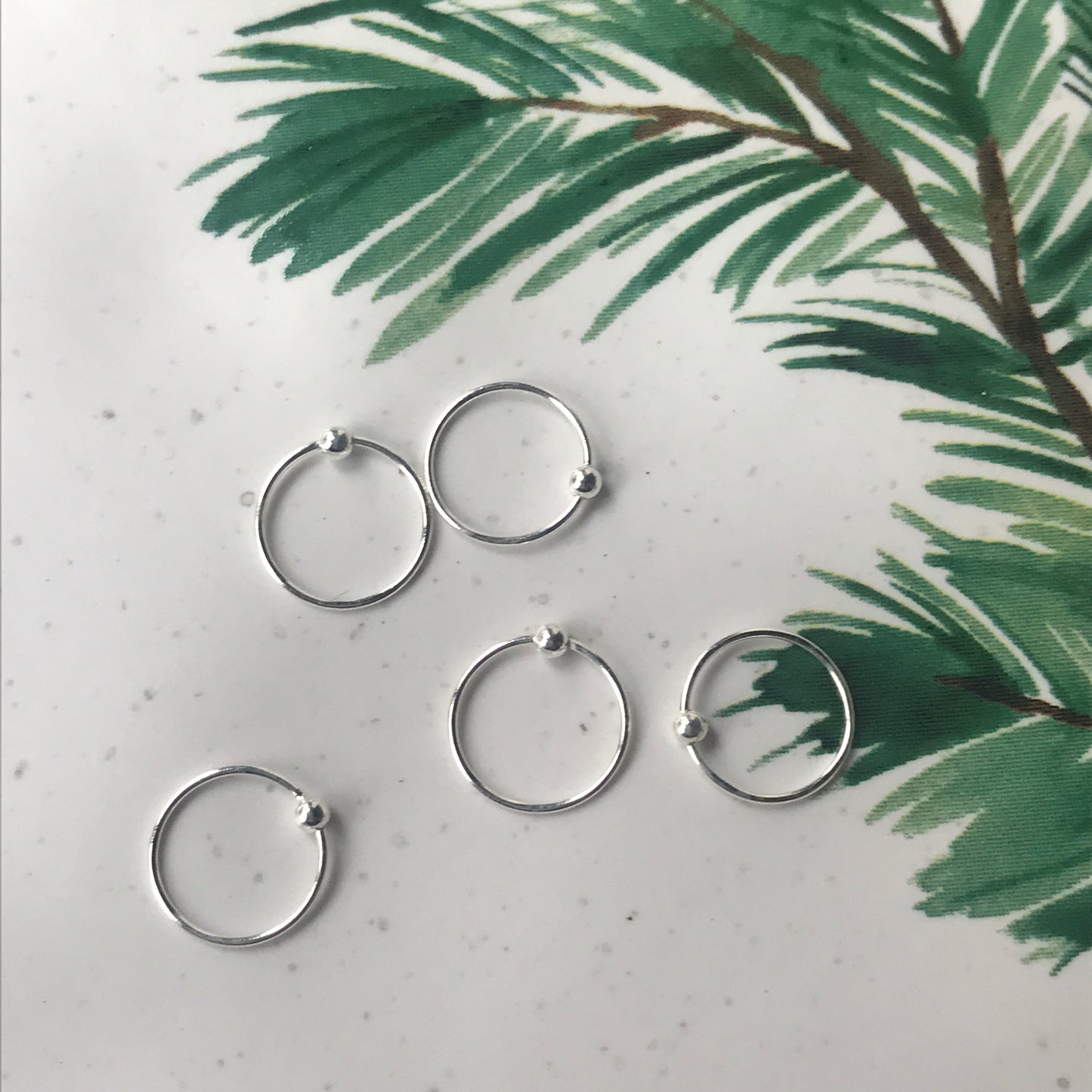 Simple Sterling Silver Hoop