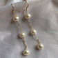 Triple Threat Pearl Dangles
