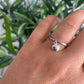 Heart Charmed Silver Ring