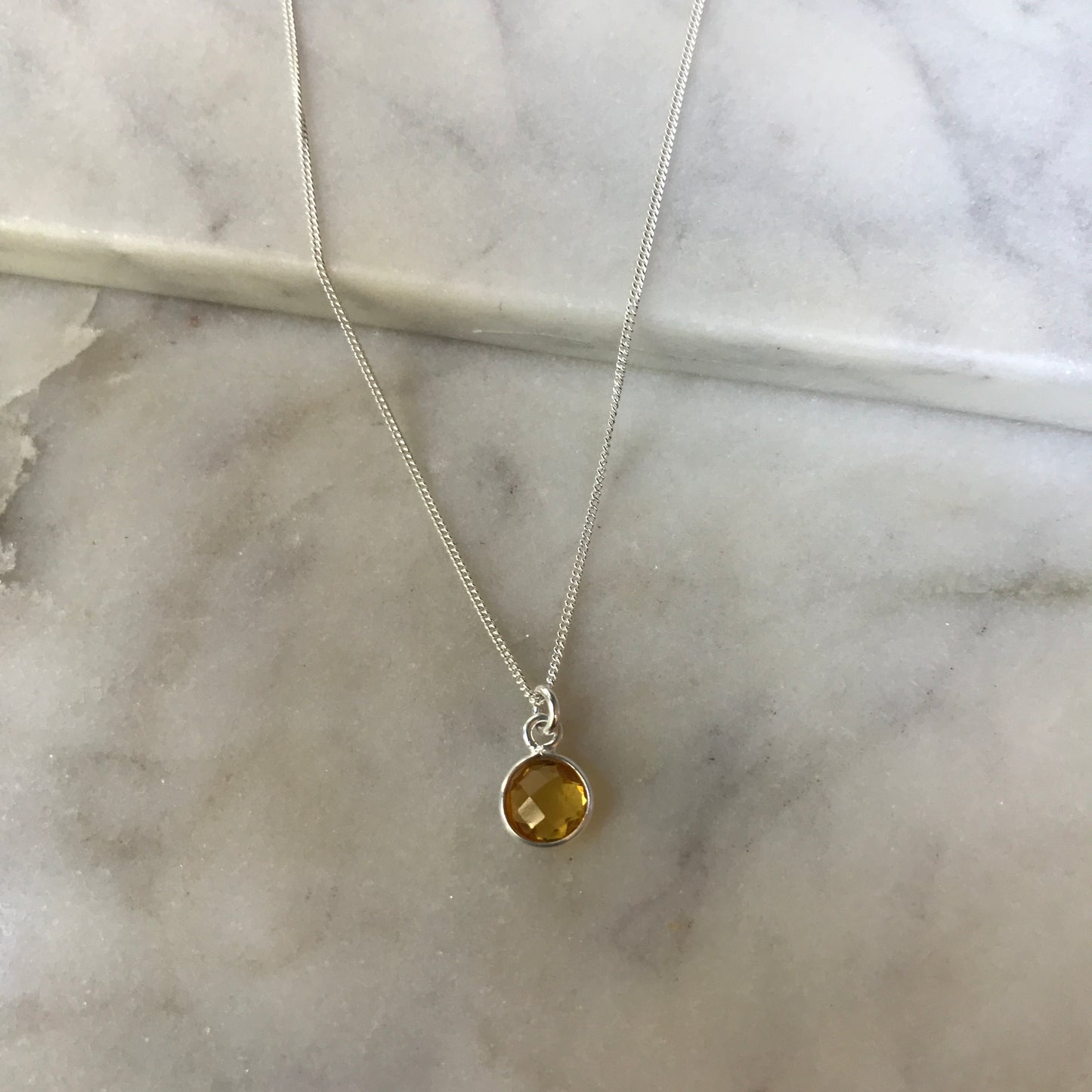 November’s Citrine In SIlver