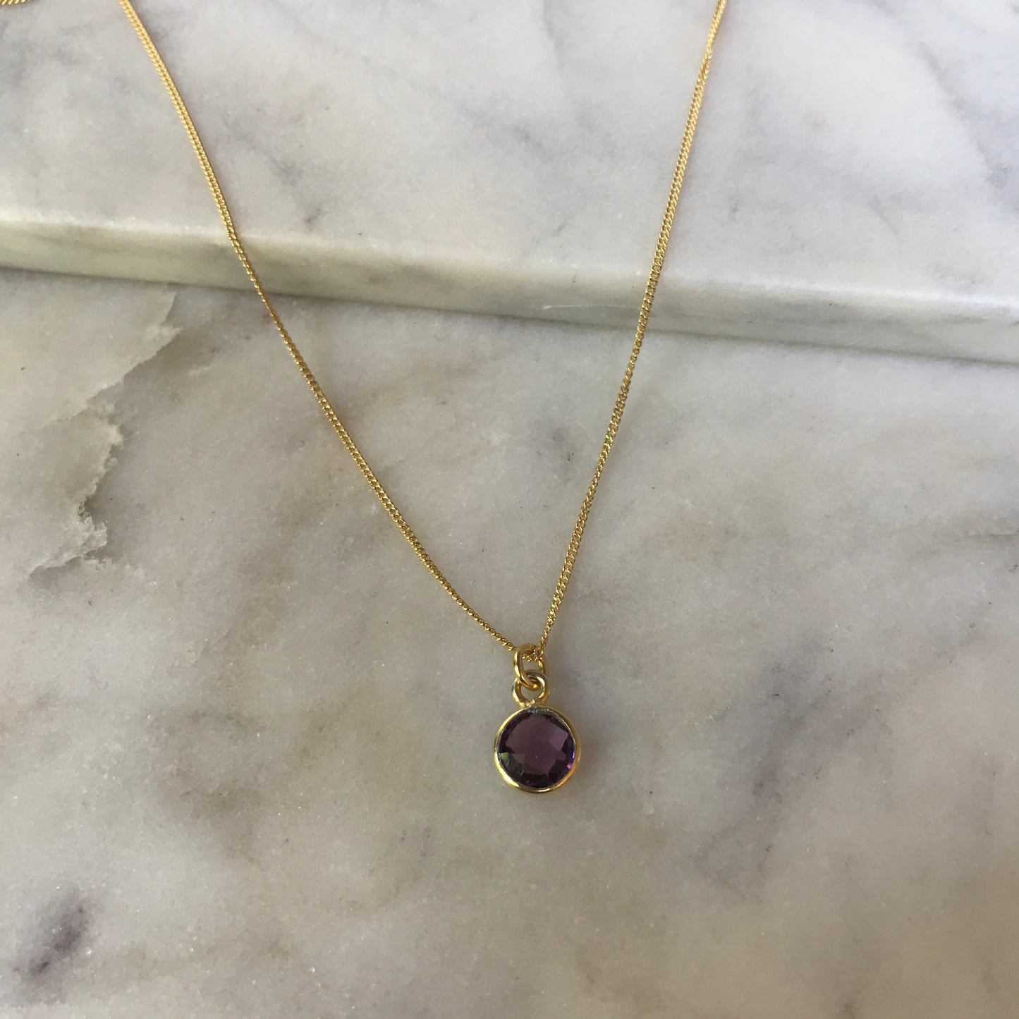 February’s Amethyst In Gold