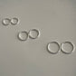 Sterling Silver Sleeper Hoops