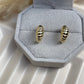Gold Vermeil Croissant Half Hoops (small)