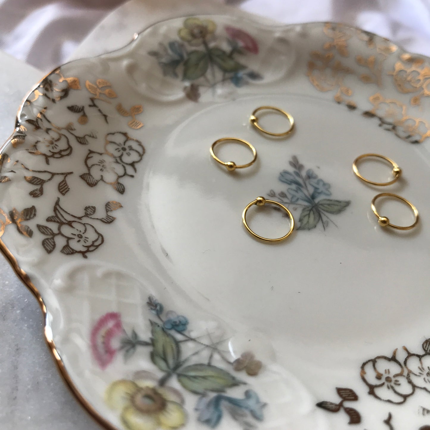 Gold Nose Hoop