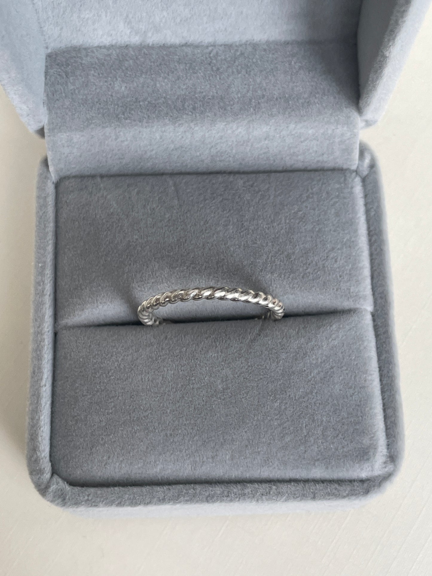 Sterling Silver Thick Twist Ring